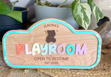 Personalized Kids Play Sign | Custom Pretend Play Shop Sign | Playroom Decor