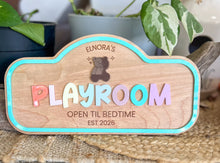Personalized Kids Play Sign | Custom Pretend Play Shop Sign | Playroom Decor