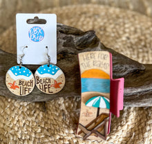 "Here for the Rays" Hand Painted Birch Wood Hair Claw – Coastal 3D Beach Chair Clip Made in OBX