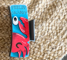Feelin' Crabby Hand Painted Crab Hair Claw- Handmade Coastal Accessory