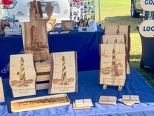 OBX HERITAGE LIGHTHOUSE COLLECTION Engraved Live Edge Wood Plaques