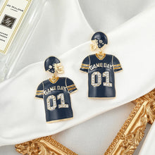 Football Jersey and Helmet Enamel Dangle Earrings - Pre-Order