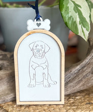 Personalized Dog Christmas Pet Name and Dog Breed Engraved Ornament