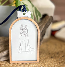 Personalized Dog Christmas Pet Name and Dog Breed Engraved Ornament