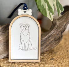 Personalized Dog Christmas Pet Name and Dog Breed Engraved Ornament