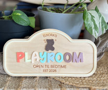 Personalized Kids Play Sign | Custom Pretend Play Shop Sign | Playroom Decor