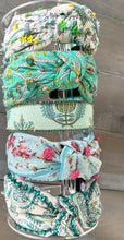 Summer Garden Cottagecore Flossie Rose Shabby Chic Beaded Top Knot Headband