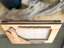 Outer Banks Heritage Collection Photo Frame | Handmade Wooden Landmark Picture Frame | Engraved Baltic Birch Keepsake