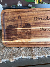 Outer Banks Lighthouse Acacia Serving Tray | Engraved OBX Heritage Coastal Gift