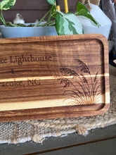 Outer Banks Lighthouse Acacia Serving Tray | Engraved OBX Heritage Coastal Gift