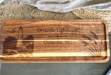 Outer Banks Lighthouse Acacia Serving Tray | Engraved OBX Heritage Coastal Gift