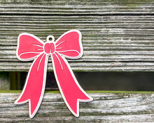 Personalized Preppy Bow Christmas Ornament