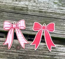 Personalized Preppy Bow Christmas Ornament