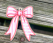 Personalized Preppy Bow Christmas Ornament