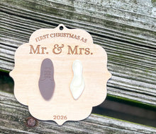 Personalized First Christmas as Mr. & Mrs. Ornament