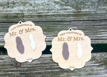Personalized First Christmas as Mr. & Mrs. Ornament