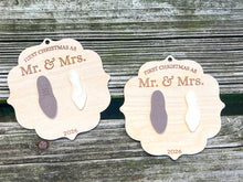 Personalized First Christmas as Mr. & Mrs. Ornament