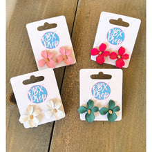 Orchid Floral Stud Earrings - OBX Prep