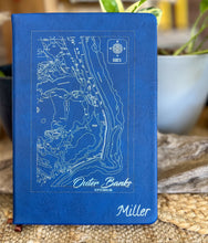 Personalized Coastal Map Notebook | Custom Beach Journal