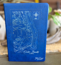 Personalized Coastal Map Notebook | Custom Beach Journal