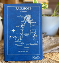 Personalized Coastal Map Notebook | Custom Beach Journal