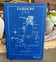 Personalized Coastal Map Notebook | Custom Beach Journal