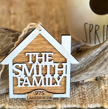Custom Home Address Ornament | Personalized Family Christmas Gift | Handmade in OBX