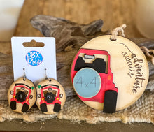 Adventure Awaits 4 x 4 Ornament – Hand-Painted Birch Wood