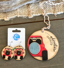 Adventure Awaits 4 x 4 Ornament – Hand-Painted Birch Wood