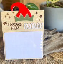 Personalized Christmas Elf Dry Erase Message Board | Reusable Christmas Tradition