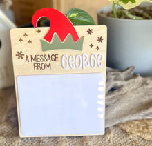 Personalized Christmas Elf Dry Erase Message Board | Reusable Christmas Tradition