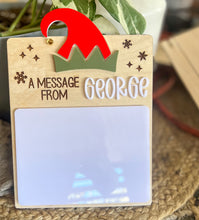 Personalized Christmas Elf Dry Erase Message Board | Reusable Christmas Tradition