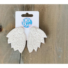 Seed Beaded Feather Felt Statement Earrings - OBX Prep
