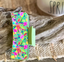Tropical Bird Hair Claw | Bold Printed Acrylic Clip | Handmade in OBX
