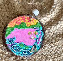 Preppy Hand-Painted NC Ornament – Outer Banks Coastal Christmas Décor
