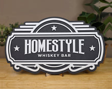 Cheers & Welcome Bar Sign – Custom Whiskey Bar Sign – Hand Painted OBX Bar Decor