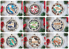Handmade State Pride Christmas Ornaments and Car Charms