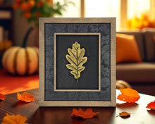 Harvest Frames Collection – Fall Wall Décor | Handmade Wood Frame with Pumpkin, Leaf, Acorn, Pinecone, or Cornucopia | OBX Rustic Home Décor