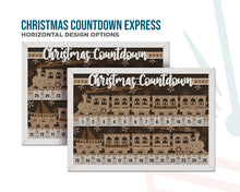 Christmas Countdown Express | Train-Themed Days Until Christmas Sign | Vertical or Horizontal Layout | Handmade Holiday Decor | OBX Made