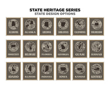 State Heritage Collection – Handcrafted Wooden State Signs & Ornaments | 52 Designs Including All 50 States, Puerto Rico & Guam