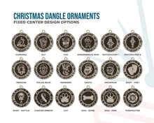 Handcrafted Christmas Dangle Ornaments | Baltic Birch Wood | OBX Made | 24 Designs for Holidays, Pets, Weddings & More