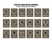 State Heritage Collection – Handcrafted Wooden State Signs & Ornaments | 52 Designs Including All 50 States, Puerto Rico & Guam