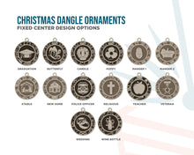 Handcrafted Christmas Dangle Ornaments | Baltic Birch Wood | OBX Made | 24 Designs for Holidays, Pets, Weddings & More