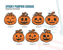 Hand-Painted Spooky Pumpkin Signs | Halloween Door Décor | Two-Layer Baltic Birch | 6 Designs