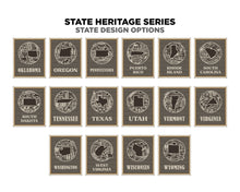 State Heritage Collection – Handcrafted Wooden State Signs & Ornaments | 52 Designs Including All 50 States, Puerto Rico & Guam