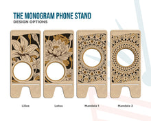 Personalized Monogram Phone Stands