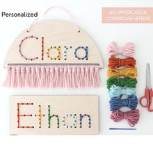 Personalized Name Yarn Embroidery Sewing Kit - Kids' First Sewing Project