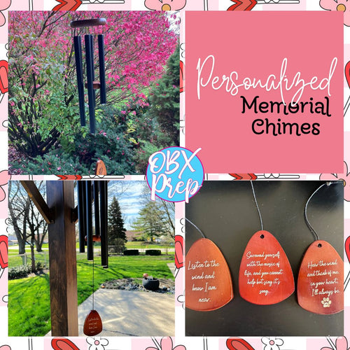 Engraved Memorial Chimes – Personalized Wind Chimes for Cherished Memories.