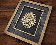 Harvest Frames Collection – Fall Wall Décor | Handmade Wood Frame with Pumpkin, Leaf, Acorn, Pinecone, or Cornucopia | OBX Rustic Home Décor