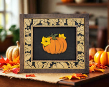 Harvest Frames Collection – Fall Wall Décor | Handmade Wood Frame with Pumpkin, Leaf, Acorn, Pinecone, or Cornucopia | OBX Rustic Home Décor